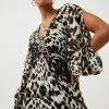 Karen Millen Beach Leopard Jewel Detail Drama Maxi Dress -Karen Millen shop beach leopard jewel detail drama maxi dress