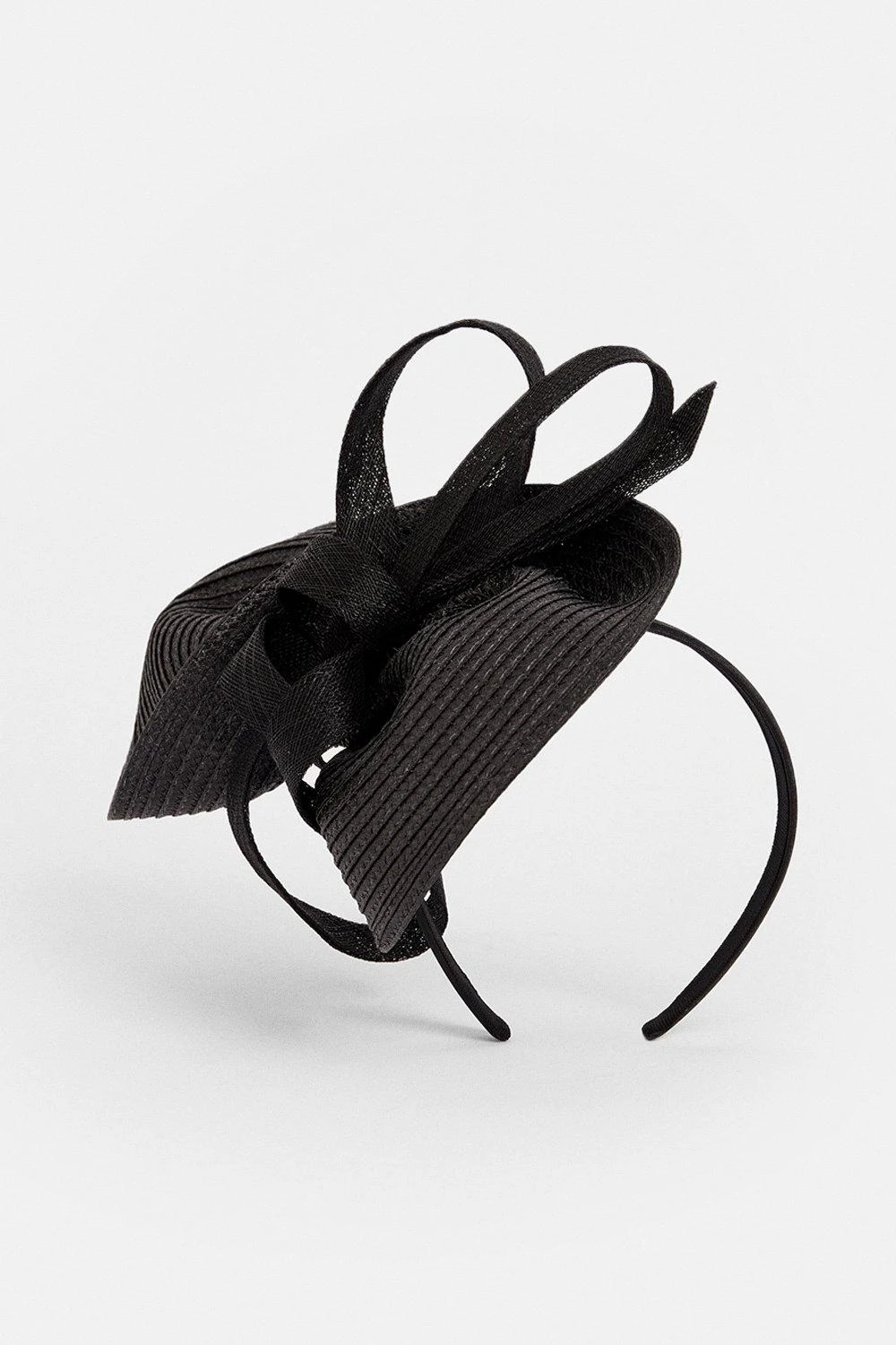 Karen Millen Asymmetric Bow Headband Fascinator 4 Karen Millen Asymmetric Bow Headband Fascinator - Image 2