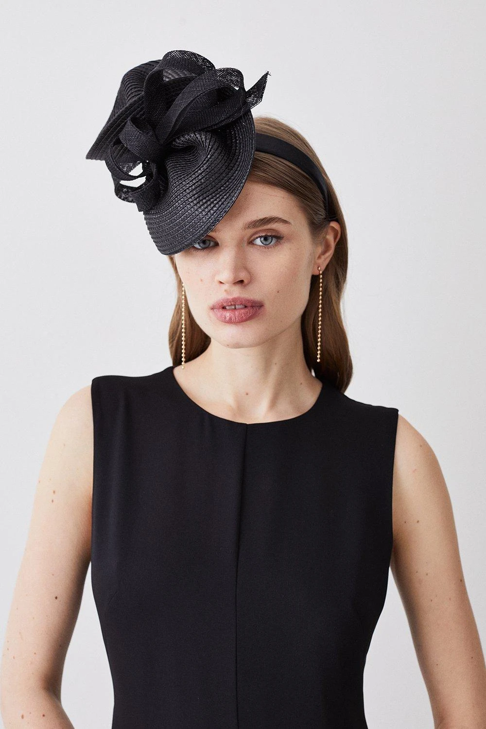 Karen Millen Asymmetric Bow Headband Fascinator 5 Karen Millen Asymmetric Bow Headband Fascinator - Image 3