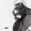 Karen Millen Asymmetric Feather Detail Fascinator 1 Karen Millen Asymmetric Feather Detail Fascinator -Karen Millen shop black asymmetric feather detail fascinator