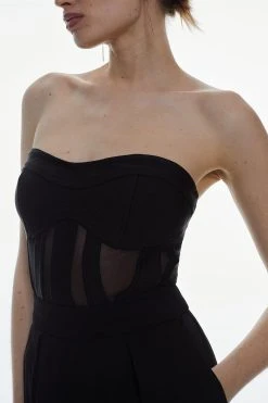 Karen Millen Bandage And Mesh Corset