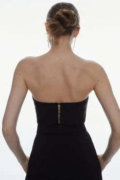 Karen Millen Bandage And Mesh Corset -Karen Millen shop black bandage and mesh corset 4