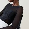 Karen Millen Bandage Corset Mesh Detail Top