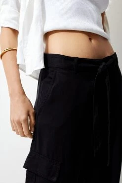 Karen Millen Belted Cargo Trousers -Karen Millen shop black belted cargo trousers 3