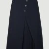 Karen Millen Belted Wrap Pleat Detail Midi Skirt
