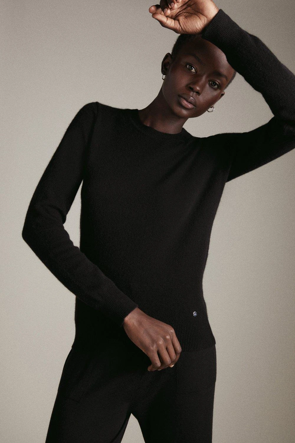 Karen Millen Cashmere Crew Neck Knitted Jumper 4 Karen Millen Cashmere Crew Neck Knitted Jumper - Image 2