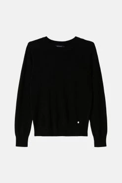 Karen Millen Cashmere Crew Neck Knitted Jumper 10 Karen Millen Cashmere Crew Neck Knitted Jumper -Karen Millen shop black cashmere crew neck knitted jumper 3