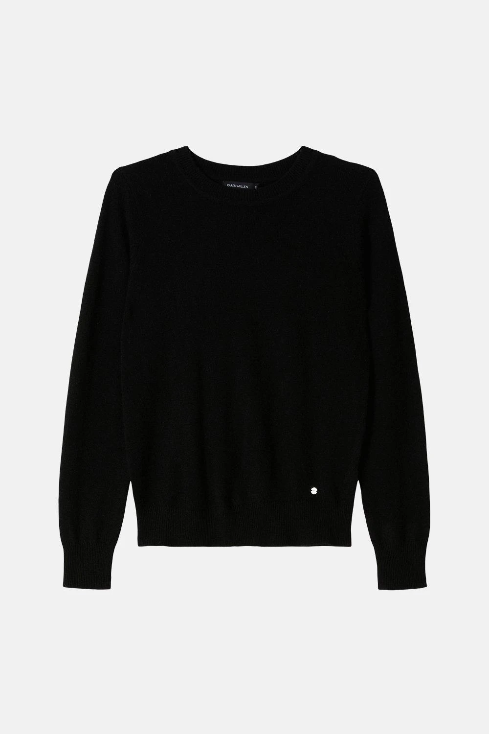 Karen Millen Cashmere Crew Neck Knitted Jumper 6 Karen Millen Cashmere Crew Neck Knitted Jumper - Image 4
