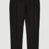 Karen Millen Clean Tailored Slim Leg Trouser -Karen Millen shop black clean tailored slim leg trouser