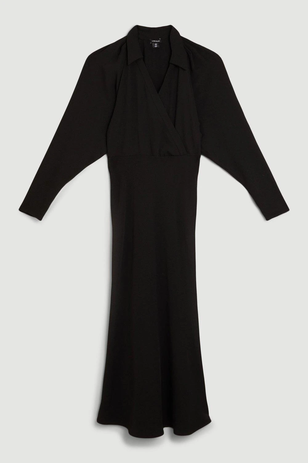 Karen Millen Collared Batwing Midaxi Woven Dress 6 Karen Millen Collared Batwing Midaxi Woven Dress - Image 4