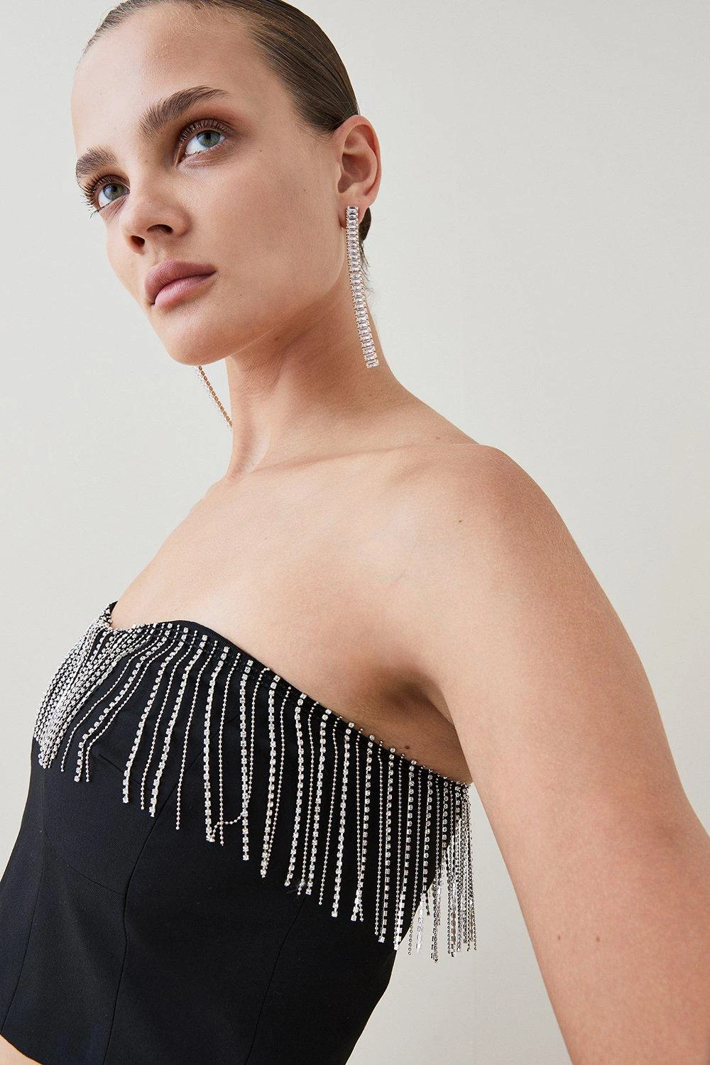 Karen Millen Diamante Fringe Bralet 8 Karen Millen Diamante Fringe Bralet - Image 6