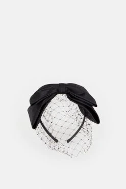 Karen Millen Emily-London Veiled Bow Detail Headband