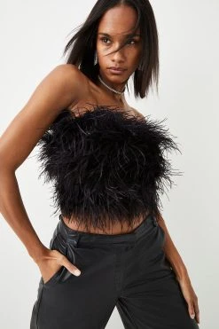 Karen Millen Feather Bandeau Top
