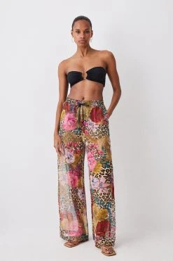 Karen Millen Black Gold Trim Bikini Top