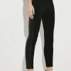 Karen Millen High Waisted All Over Pu Side Panel Leggings