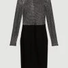 Karen Millen Hot Fix Diamante Power Mesh Jersey Midi Dress 1 Karen Millen Hot Fix Diamante Power Mesh Jersey Midi Dress -Karen Millen shop black hot fix diamante power mesh jersey midi dress