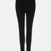 Karen Millen Italian Structured Jersey Split Hem Legging -Karen Millen shop black italian structured jersey split hem legging