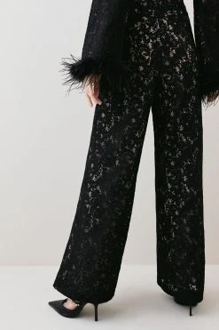 Karen Millen Lace Woven Trousers