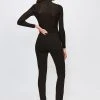 Karen Millen Leather And Ponte Legging