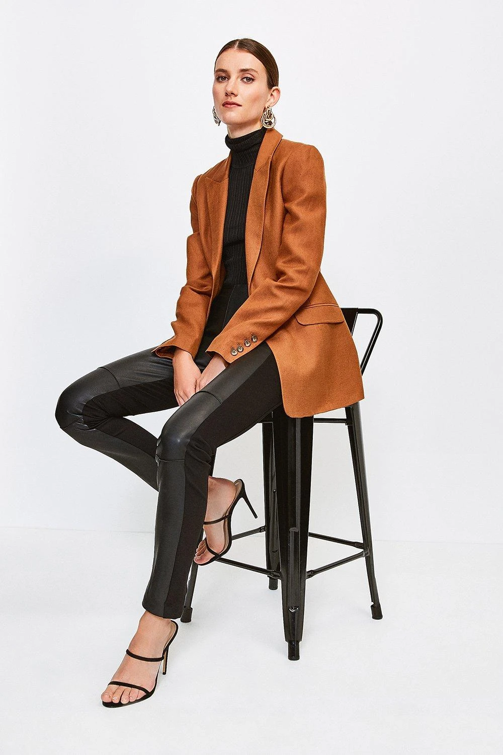 Karen Millen Leather And Ponte Legging 5 Karen Millen Leather And Ponte Legging - Image 3