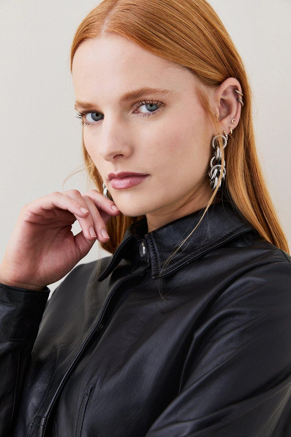 Karen Millen Leather Corset Shirt 3 Karen Millen Leather Corset Shirt