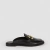 Karen Millen Leather Open Back Slip-on Loafer