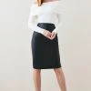 Karen Millen Leather Signature Pencil Skirt