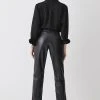 Karen Millen Leather Split Front Trouser