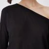 Karen Millen Lightweight Knitted Off The Shoulder Long Sleeve Jumper 2 Karen Millen Lightweight Knitted Off The Shoulder Long Sleeve Jumper -Karen Millen shop black lightweight knitted off the shoulder long sleeve jumper