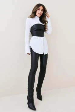 Karen Millen Lydia Millen Leather Stretch Jodphur -Karen Millen shop black lydia millen leather stretch jodphur 2