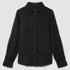 Karen Millen Lydia Millen Linen Viscose Woven Long Sleeve Shirt -Karen Millen shop black lydia millen linen viscose woven long sleeve shirt