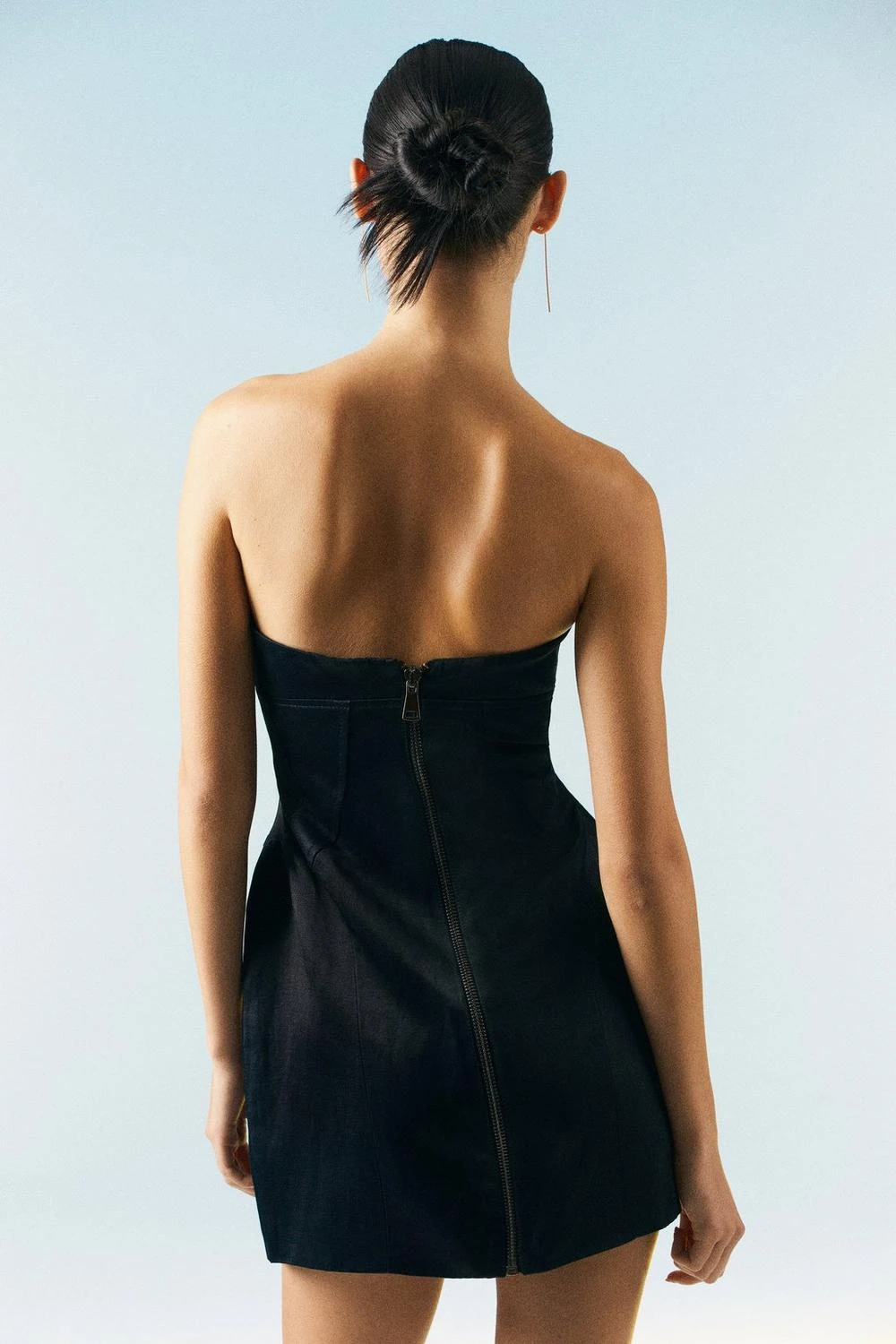 Karen Millen OOTO LONDON Satin Seamed Mini Dress 5 Karen Millen OOTO LONDON Satin Seamed Mini Dress - Image 3