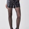 Karen Millen Patent Leather Low Rise Shorts -Karen Millen shop black patent leather low rise shorts
