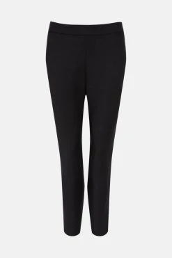 Karen Millen Petite Essential Techno Woven Crop Trouser