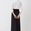 Karen Millen Pleated Crepe Midi Skirt