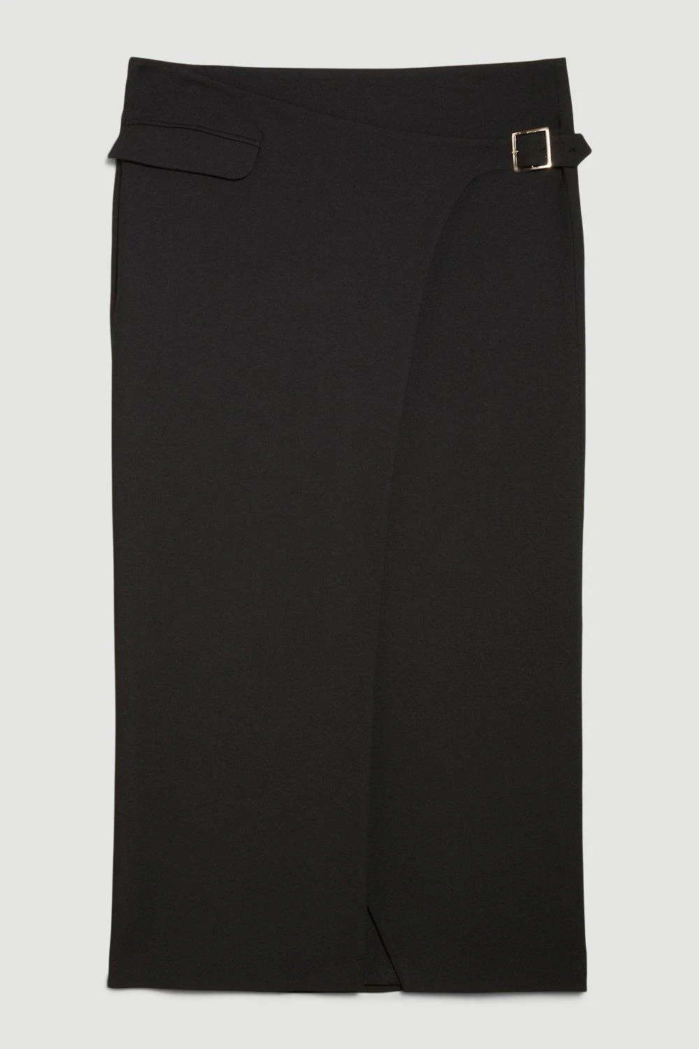 Karen Millen Plus Compact Stretch Wrap Midiaxi Skirt 3 Karen Millen Plus Compact Stretch Wrap Midiaxi Skirt