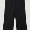 Karen Millen Plus Size Compact Essential Tailored Wide Leg Trouser