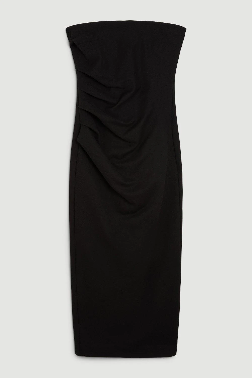 Karen Millen Ponte Ruched Detail Bandeau Dress 3 Karen Millen Ponte Ruched Detail Bandeau Dress
