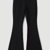 Karen Millen Ponte Slim Leg Flared Trouser 2 Karen Millen Ponte Slim Leg Flared Trouser -Karen Millen shop black ponte slim leg flared trouser