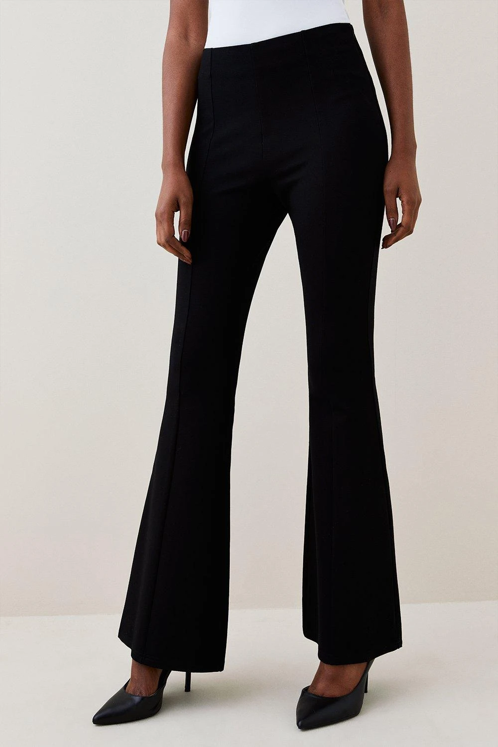 Karen Millen Ponte Slim Leg Flared Trouser 6 Karen Millen Ponte Slim Leg Flared Trouser - Image 4