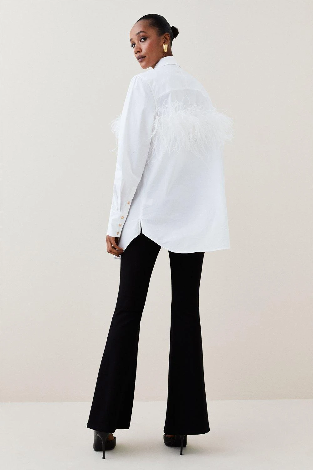 Karen Millen Ponte Slim Leg Flared Trouser 7 Karen Millen Ponte Slim Leg Flared Trouser - Image 5