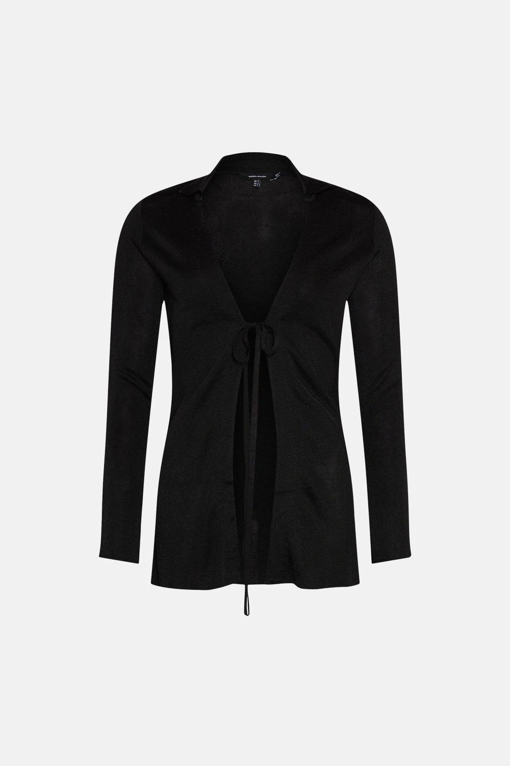 Karen Millen Slinky Jacquard Knit Shirt 5 Karen Millen Slinky Jacquard Knit Shirt - Image 3