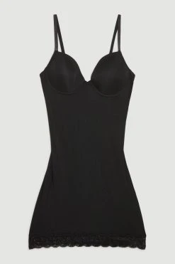 Karen Millen Super Control Slip Dress -Karen Millen shop black super control slip dress 2