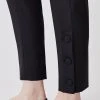 Karen Millen Tailored Slim Leg Button Hem Trousers 2 Karen Millen Tailored Slim Leg Button Hem Trousers -Karen Millen shop black tailored slim leg button hem trousers