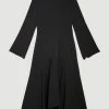 Karen Millen Tall High Low Hem Long Sleeve Midi Dress 1 Karen Millen Tall High Low Hem Long Sleeve Midi Dress -Karen Millen shop black tall high low hem long sleeve midi dress