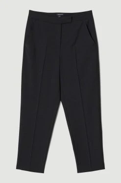 Karen Millen Wool Blend High Waist Slim Leg Trouser