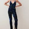 Karen Millen Hand Beaded And Embellished Jumpsuit -Karen Millen shop blue hand beaded and embellished jumpsuit