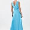 Karen Millen Petite Soft Tailored Tie Neck Detail Waterfall Maxi Length 1 Karen Millen Petite Soft Tailored Tie Neck Detail Waterfall Maxi Length -Karen Millen shop blue petite soft tailored tie neck detail waterfall maxi length
