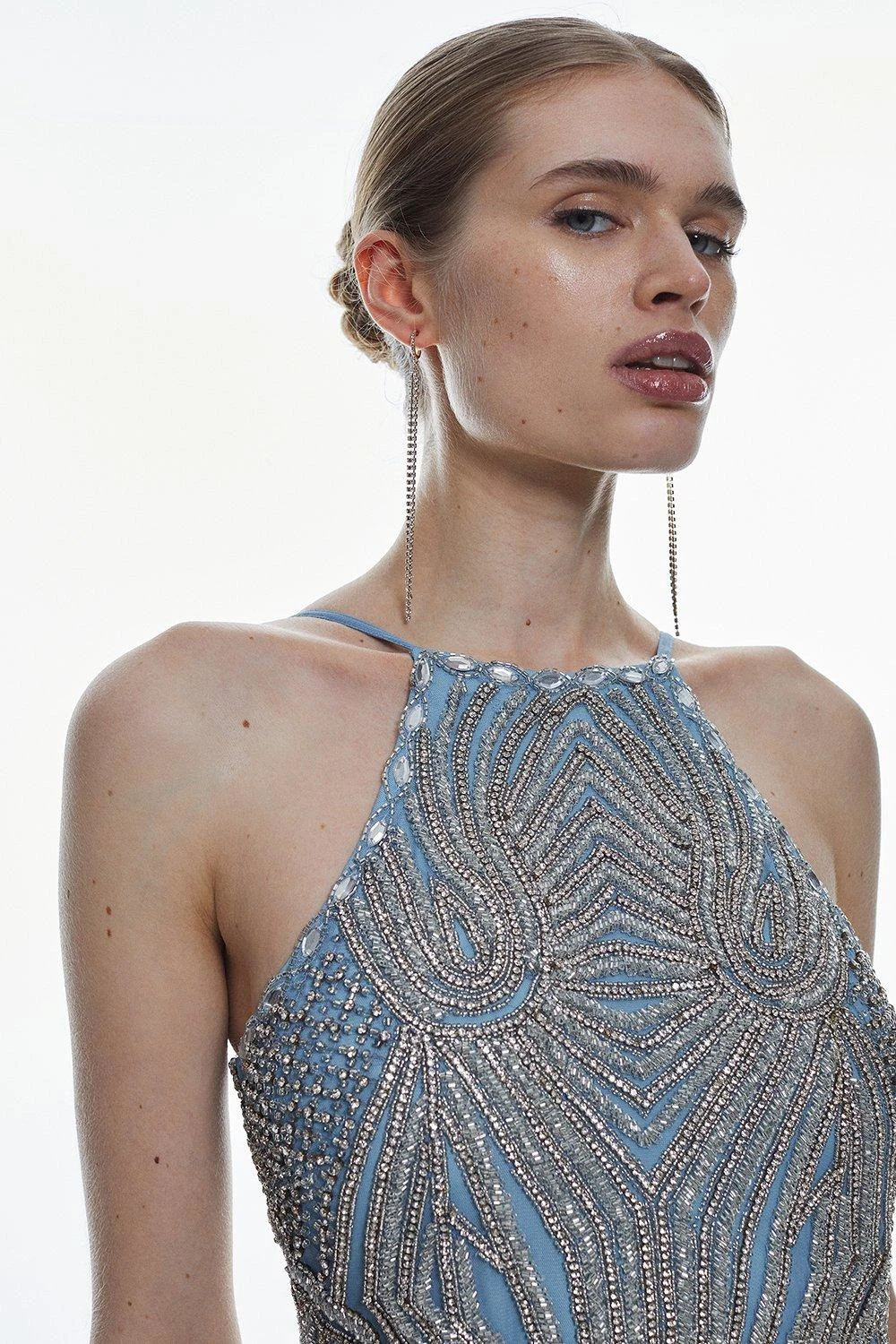 Karen Millen Premium Embellished Mini Dress 4 Karen Millen Premium Embellished Mini Dress - Image 2