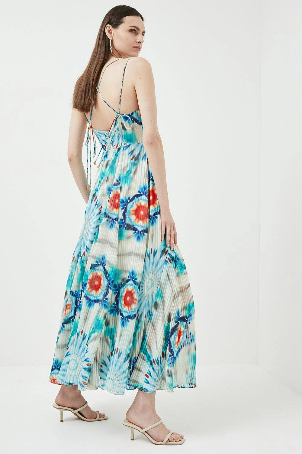 Karen Millen Tie Dye Beaded Embellished Woven Maxi 6 Karen Millen Tie Dye Beaded Embellished Woven Maxi - Image 4
